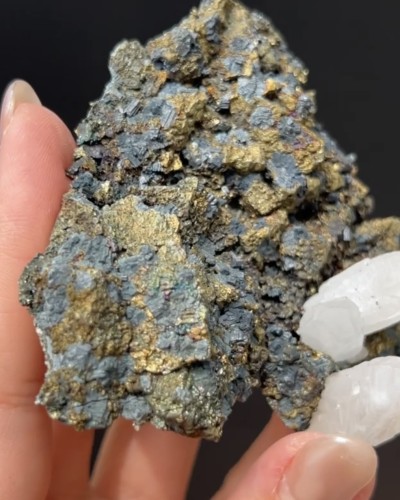 Enargite, Arsenopyrite, Covellite, Quartz - Missouri