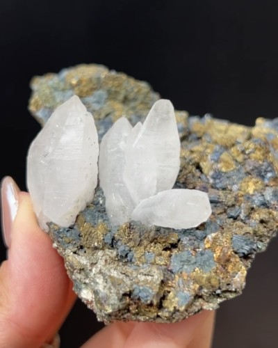 Enargite, Arsenopyrite, Covellite, Quartz - Missouri